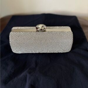 Elegant Silver Clutch Bag